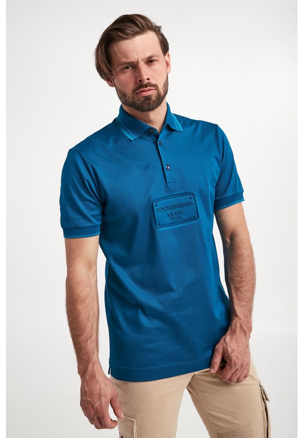 Dolce & Gabbana - Polo męskie DOLCE & GABBANA. Typ kołnierza: polo