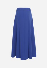 Born2be - Niebieska Spódnica Maxi Rozkloszowana w Garniturowym Stylu Araxna. Okazja: na co dzień. Kolor: niebieski. Styl: casual #7