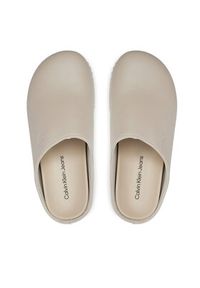 Calvin Klein Jeans Klapki Close Toe Flatform Mg Uc YW0YW01440 Beżowy. Kolor: beżowy