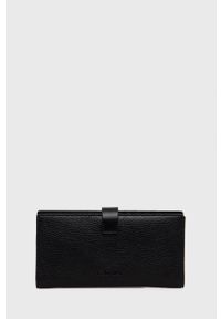 Calvin Klein Etui na karty damski kolor czarny. Kolor: czarny. Materiał: materiał. Wzór: gładki #3