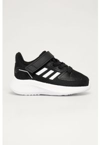 Adidas - adidas - Buty dziecięce Runfalcon 2.0. Nosek buta: okrągły. Zapięcie: rzepy. Kolor: czarny. Materiał: syntetyk, materiał, skóra ekologiczna, guma. Szerokość cholewki: normalna #1