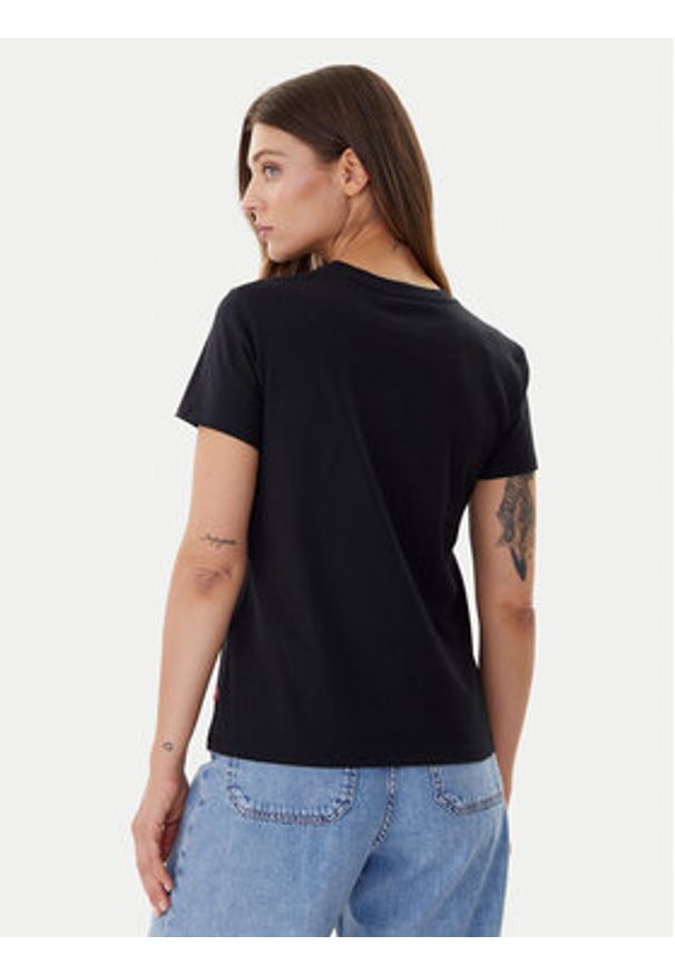 Levi's® T-Shirt The Perfect 17369-2437 Czarny Standard Fit. Kolor: czarny. Materiał: bawełna