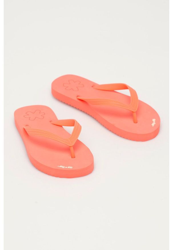 Flip*Flop Japonki damskie kolor pomarańczowy. Kolor: pomarańczowy