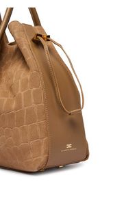 Elisabetta Franchi Torebka BS-19H-61E2-V890 Beżowy. Kolor: beżowy. Materiał: skórzane, zamszowe #6