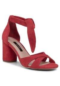 Sandały Gino Rossi 986-01 Red. Kolor: czerwony. Materiał: skóra, zamsz #1