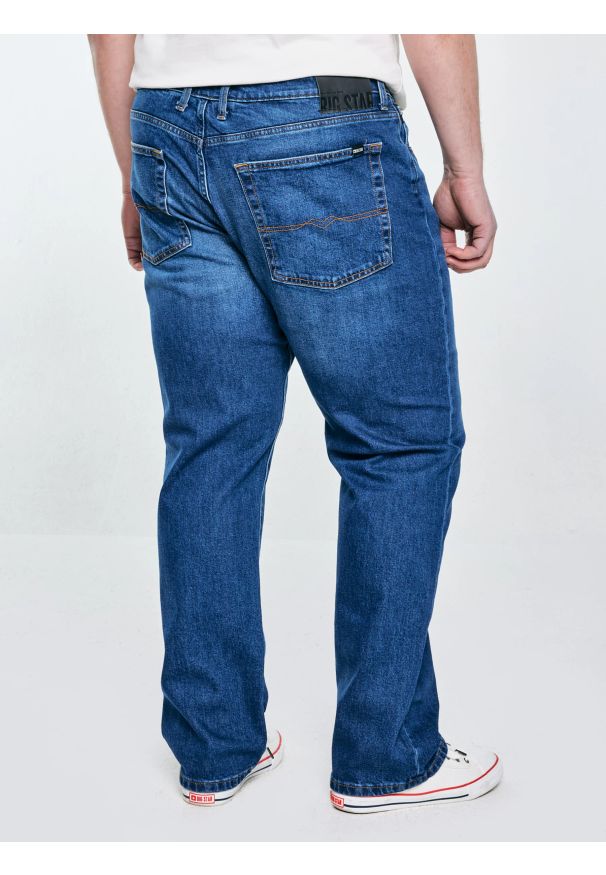 Big-Star - Jeansy męskie granatowe Brandon 763. Okazja: na co dzień. Kolor: niebieski. Styl: casual, klasyczny