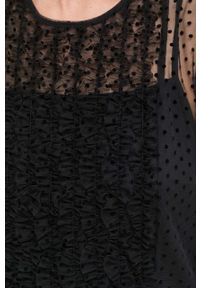MAX&Co. sukienka kolor czarny mini rozkloszowana. Kolor: czarny. Materiał: dzianina. Typ sukienki: rozkloszowane. Styl: klasyczny. Długość: mini #2