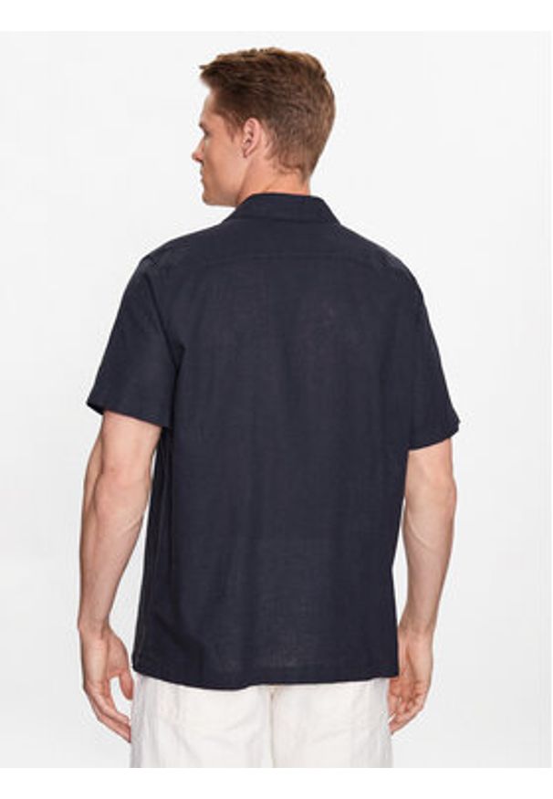 Pepe Jeans Koszula Lastingham PM307759 Granatowy Regular Fit. Kolor: niebieski. Materiał: bawełna