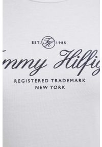 TOMMY HILFIGER - Tommy Hilfiger longsleeve bawełniany kolor biały. Kolor: biały. Materiał: bawełna. Długość rękawa: długi rękaw #3