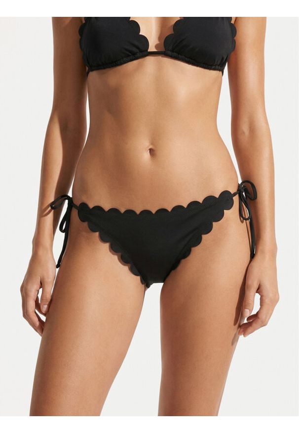 Hugo - HUGO Dół od bikini Original 50555675 Czarny Regular Fit. Kolor: czarny. Materiał: syntetyk