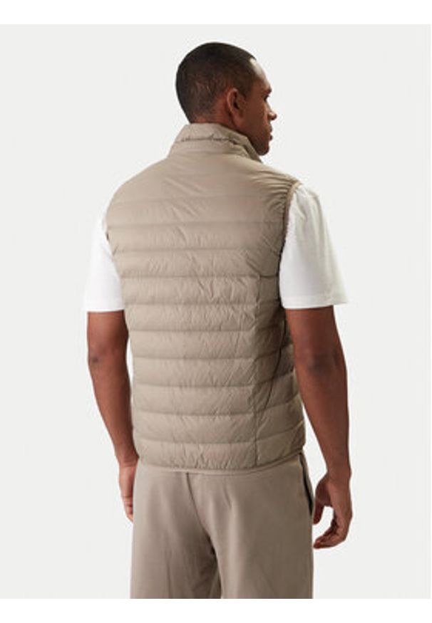 EA7 Emporio Armani Kamizelka 8NPQ06 PNGPZ U6167 Beżowy Regular Fit. Kolor: beżowy. Materiał: syntetyk