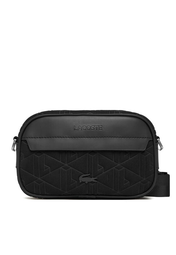 Lacoste Saszetka NH5175BG Czarny. Kolor: czarny. Materiał: skóra