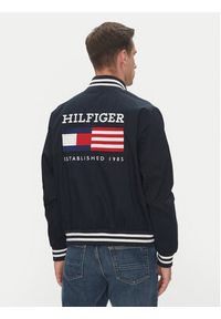 TOMMY HILFIGER - Tommy Hilfiger Kurtka bomber Americana Varsity MW0MW40647 Granatowy Regular Fit. Kolor: niebieski. Materiał: bawełna