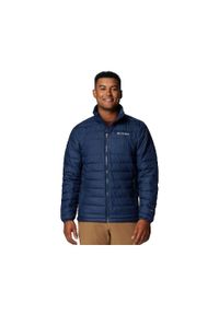columbia - Kurtka COLUMBIA POWDER LITE II JACKET Niebieski. Kolor: niebieski. Materiał: syntetyk. Sport: turystyka piesza #1