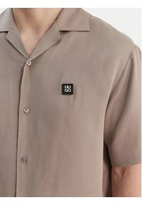 Hugo - HUGO Koszula Espino 50560593 Brązowy Oversize. Kolor: brązowy. Materiał: lyocell #2
