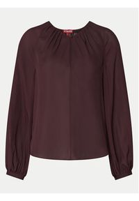 STAUD Bluzka Fabian R24F1106SG Bordowy Regular Fit. Kolor: czerwony. Materiał: jedwab #8