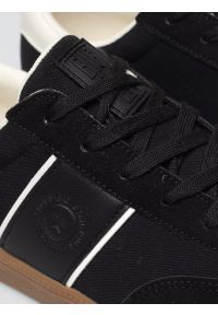 Big-Star - Sneakersy męskie z białymi akcentami czarne TT174129 906. Nosek buta: okrągły. Zapięcie: sznurówki. Kolor: czarny. Materiał: guma, syntetyk, materiał #2