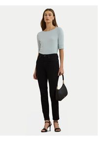 Lauren Ralph Lauren - LAUREN RALPH LAUREN Bluzka 200654963187 Błękitny Slim Fit. Kolor: niebieski. Materiał: bawełna #4