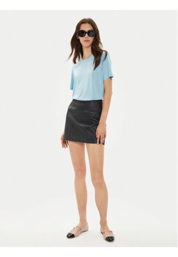 Pieces T-Shirt Anora 17148789 Niebieski Regular Fit. Kolor: niebieski. Materiał: syntetyk