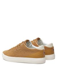 TOMMY HILFIGER - Tommy Hilfiger Tenisówki Th Hi Vulc Low Summer Cvs FM0FM05056 Khaki. Kolor: brązowy. Materiał: materiał #3