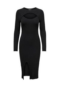 only - ONLY Sukienka dzianinowa 15307302 Czarny Regular Fit. Kolor: czarny. Materiał: wiskoza #2