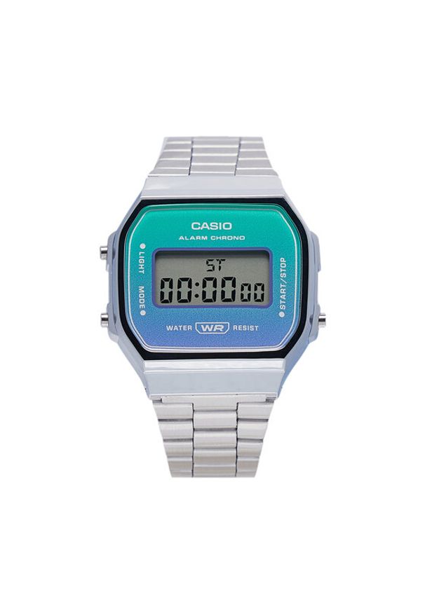 Casio Zegarek Vintage A168WER-2AEF Srebrny. Kolor: srebrny. Styl: vintage