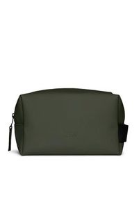 Rains Kosmetyczka Wash Bag Small W3 15580 Zielony. Kolor: zielony. Materiał: materiał #5
