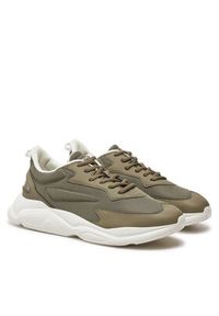 Hugo - HUGO Sneakersy Leon 50536960 10254074 01 Khaki. Kolor: brązowy. Materiał: materiał #4