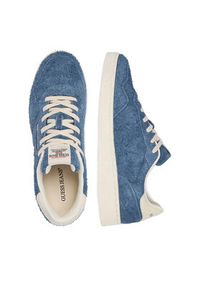 Guess Jeans Sneakersy EO-LUNARI-02 WE Niebieski. Kolor: niebieski. Materiał: zamsz, skóra #5