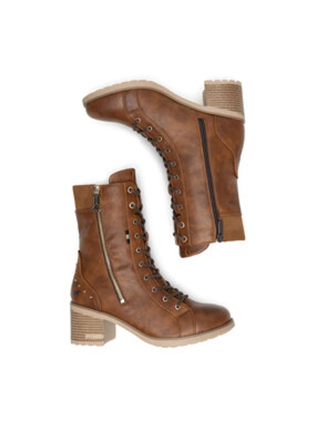 Mustang Trzewiki 1441-508-307 Brązowy. Kolor: brązowy. Materiał: materiał