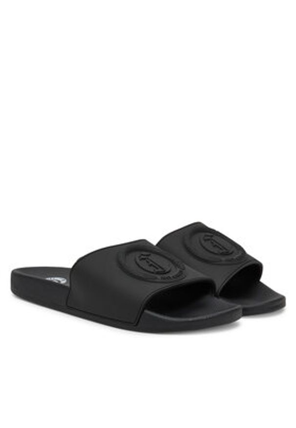 Just Cavalli Klapki 78QA3SZ4 ZSC30 Czarny. Kolor: czarny. Materiał: syntetyk