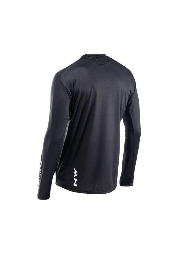 Koszulka rowerowa męskie NORTHWAVE EDGE MAN JERSEY LONG SLEEVE. Kolor: czarny. Materiał: jersey. Długość rękawa: długi rękaw