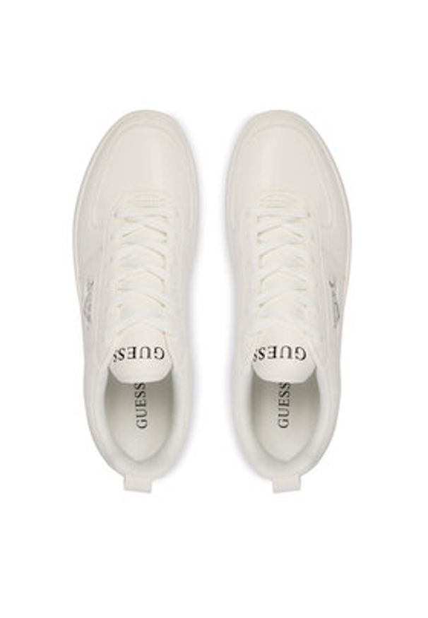 Guess Sneakersy FMFVEN ELE12 Biały. Kolor: biały. Materiał: skóra