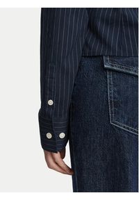 Guess Jeans Koszula W6YH11 W2835 Granatowy Slim Fit. Kolor: niebieski. Materiał: bawełna #4