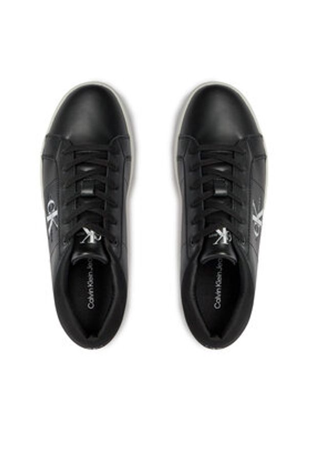 Calvin Klein Jeans Sneakersy Classic Cupsole Low Laceup Lth YM0YM00864 Czarny. Kolor: czarny. Materiał: skóra