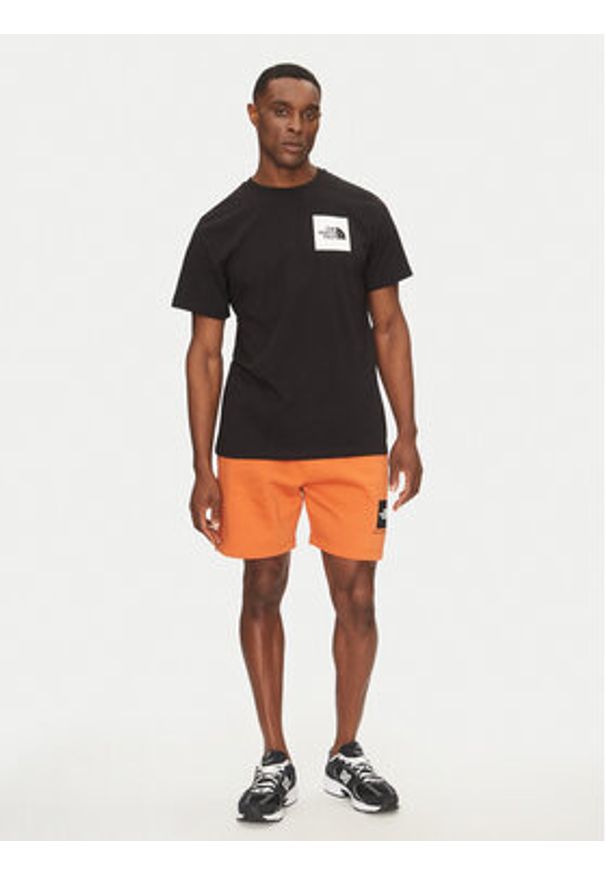 The North Face T-Shirt Fine NF0A8A6M Czarny Regular Fit. Kolor: czarny. Materiał: bawełna