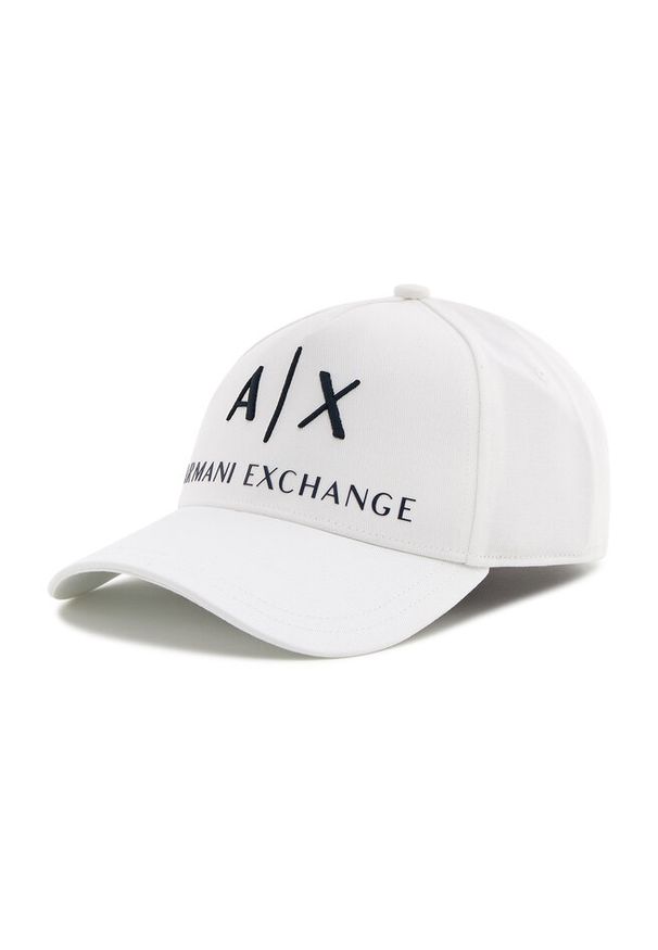 Czapka z daszkiem Armani Exchange. Kolor: biały
