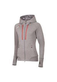 OCUN - Bluza rozpinana damska Ocun Hoodie Zipper. Kolor: szary. Materiał: polar. Sport: turystyka piesza