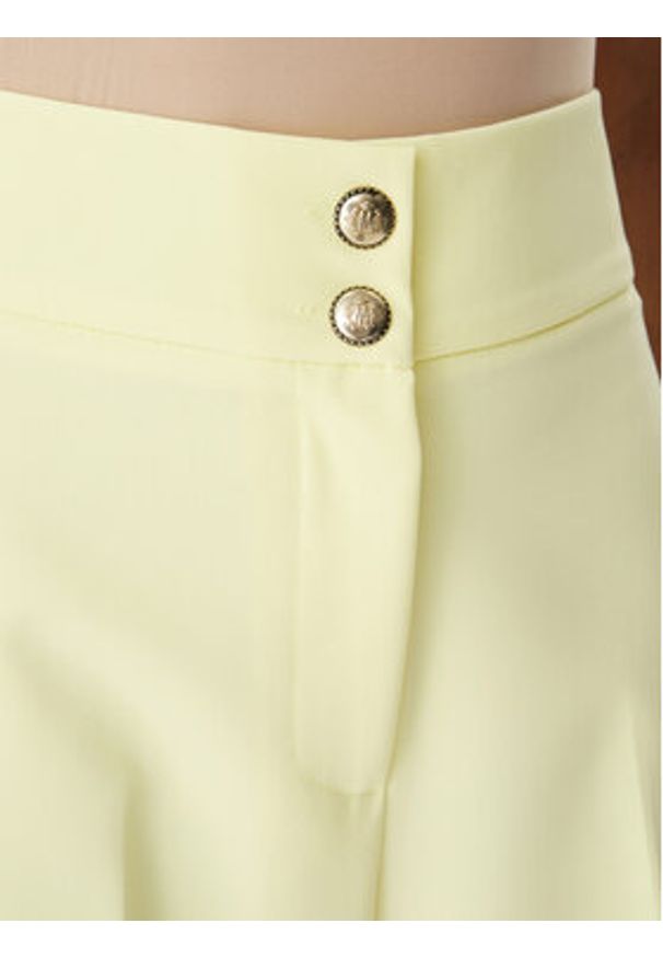 Maryley Spodnie materiałowe 26EB680/43LE Żółty jasny Regular Fit. Kolor: żółty. Materiał: syntetyk