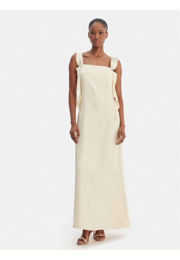 Vero Moda Sukienka koktajlowa Eloisa 10340914 Żółty Slim Fit. Kolor: żółty. Materiał: syntetyk. Styl: wizytowy