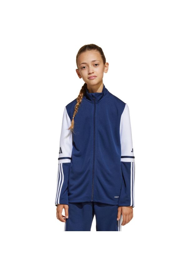 Adidas - Bluza dla dzieci adidas Squadra 25 Training. Kolor: biały, wielokolorowy, niebieski. Sport: fitness