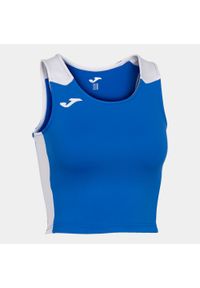 Tank top do biegania damski Joma Record II Crop top. Kolor: niebieski, wielokolorowy, biały. Sport: bieganie #1
