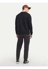 Jack & Jones - Jack&Jones Longsleeve Vesterbro 12251775 Czarny Loose Fit. Kolor: czarny. Materiał: bawełna. Długość rękawa: długi rękaw #7