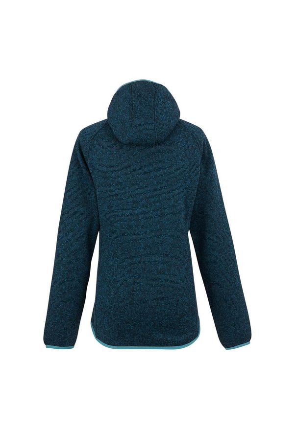 Regatta - Bluza Polarowa Damska Z Kapturem Newhill. Typ kołnierza: kaptur. Kolor: niebieski, wielokolorowy, zielony. Materiał: polar. Sezon: zima. Styl: sportowy. Sport: turystyka piesza