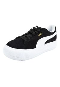 Puma - Damskie Zamszowe Buty Sportowe Mayu. Kolor: czarny, biały, wielokolorowy. Materiał: zamsz. Styl: sportowy
