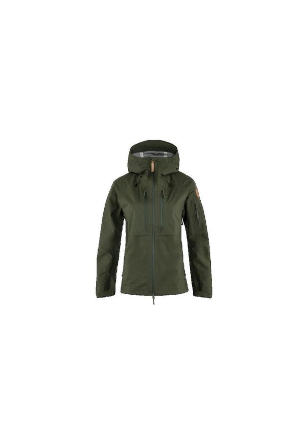 Kurtka Fjällräven Keb Eco-Shell Zielona. Kolor: zielony. Sport: turystyka piesza, narciarstwo