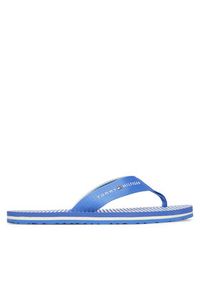 TOMMY HILFIGER - Tommy Hilfiger Japonki Th Ithaca Stripe Summer Sandal FW0FW09192 Niebieski. Kolor: niebieski. Materiał: materiał #6