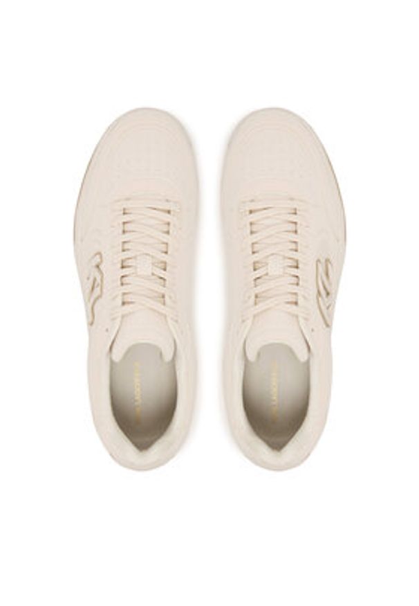 Karl Lagerfeld - KARL LAGERFELD Sneakersy Kourtney KL53016 Écru. Materiał: materiał