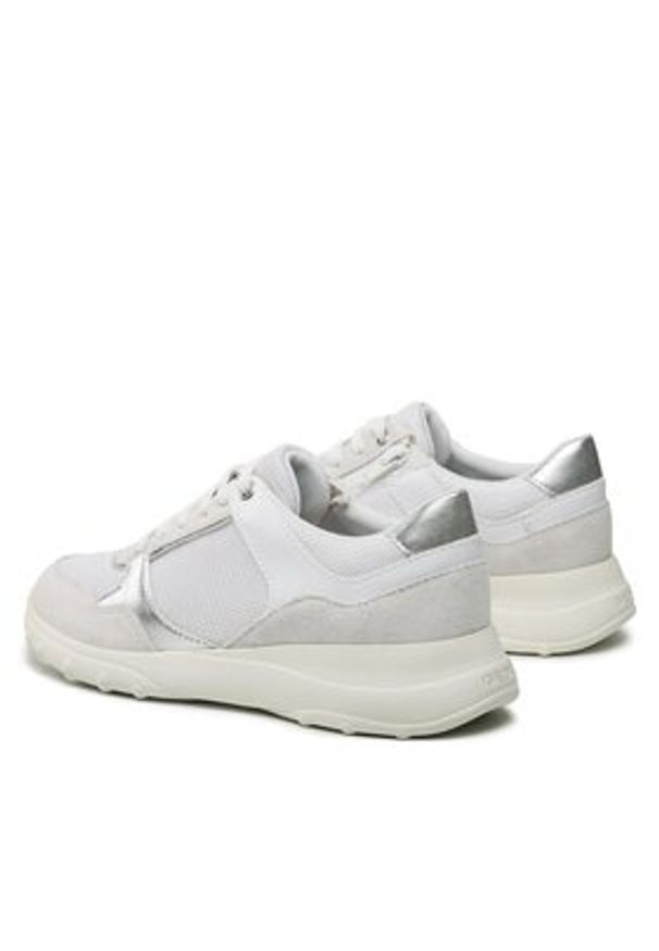 Geox Sneakersy D Alleniee A D35LPA 0AS22 C1352 Biały. Kolor: biały. Materiał: materiał