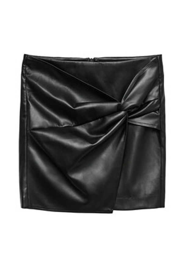 Vero Moda Spódnica z imitacji skóry Gawn 10333689 Czarny Regular Fit. Kolor: czarny. Materiał: skóra